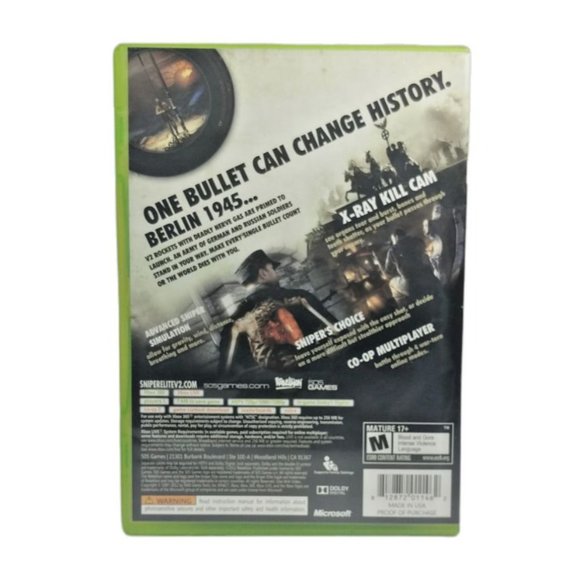 505 Games Sniper Elite V2 Microsoft Xbox 360, 2012 Complete Tested - Picture 3 of 3